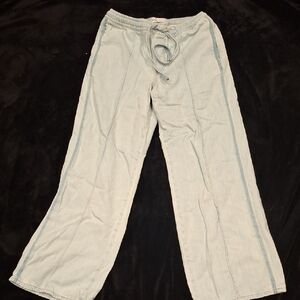 Zara Light Blue Casual Denim Pants